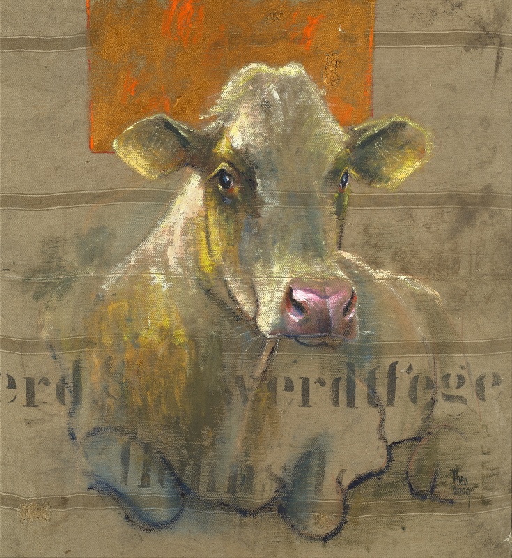 Theo Onnes - liggende koe